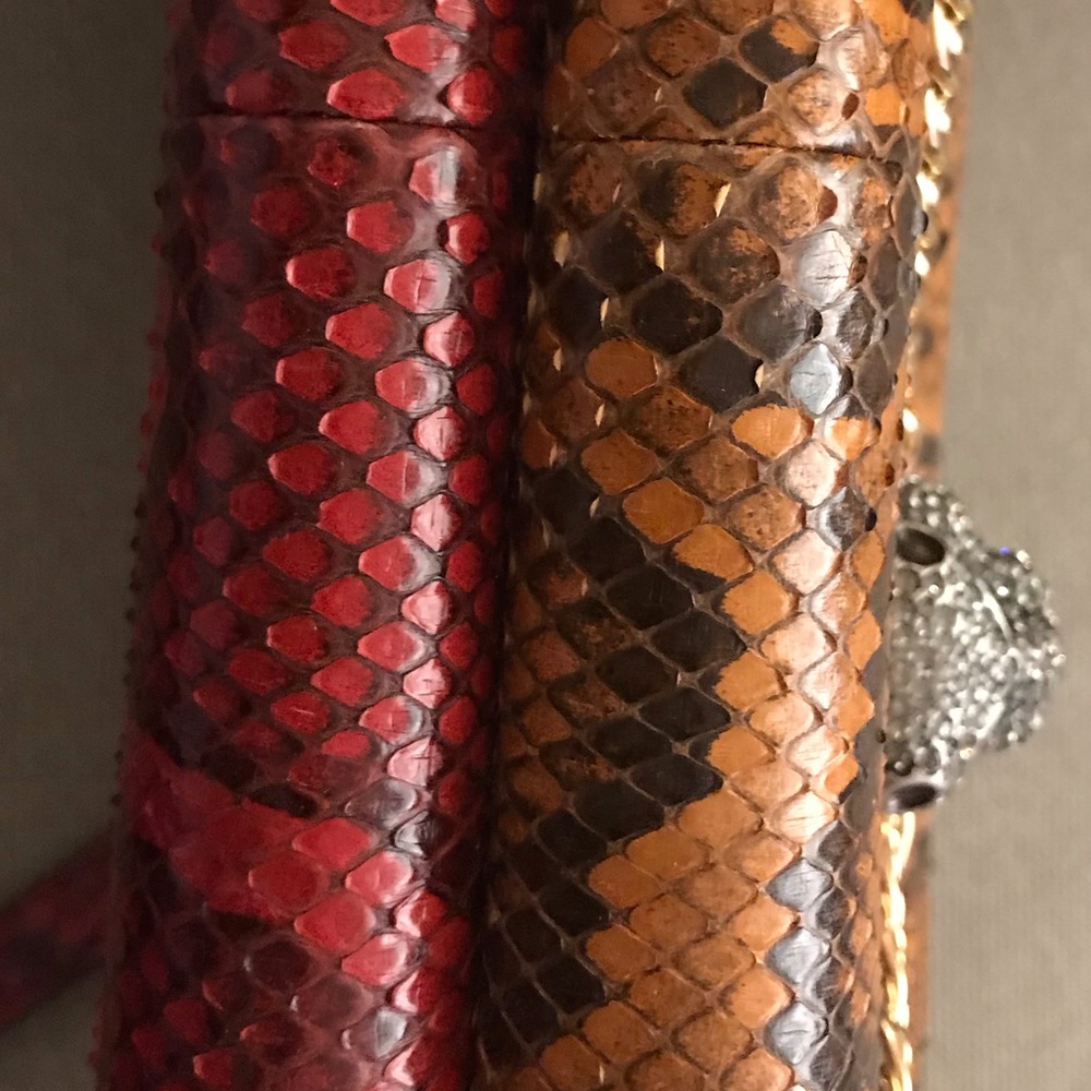 Thiara Python Double Envelope Shoulder Gucci Bag - image 2